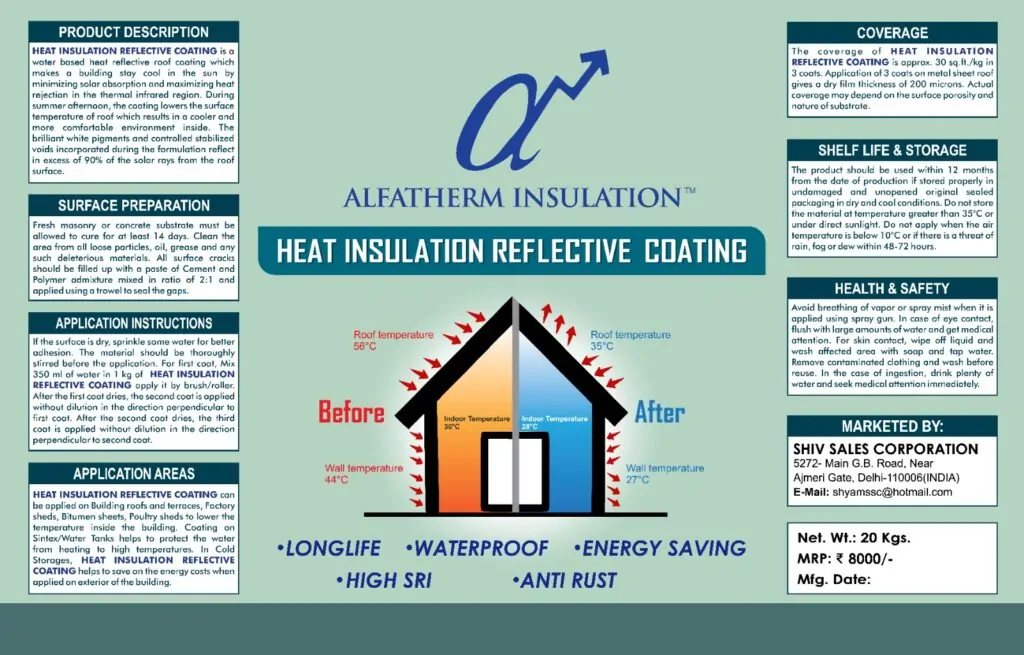 Heat Reflective Wall Paints